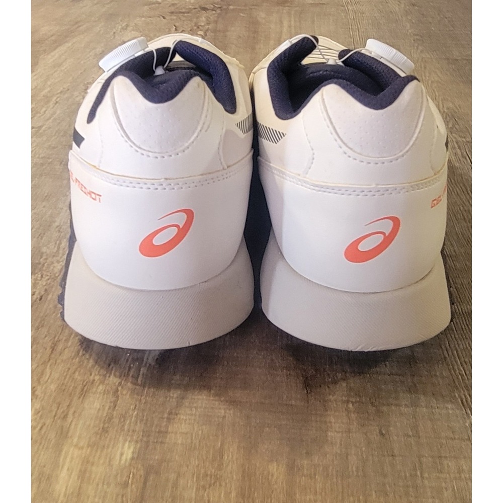 Asics Gel-Preshot Boa Laces Mens 9.5 Golf Shoes 1113A003 White Blue Orange EUC - Picture 6 of 15